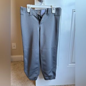 Grey youth softball pants